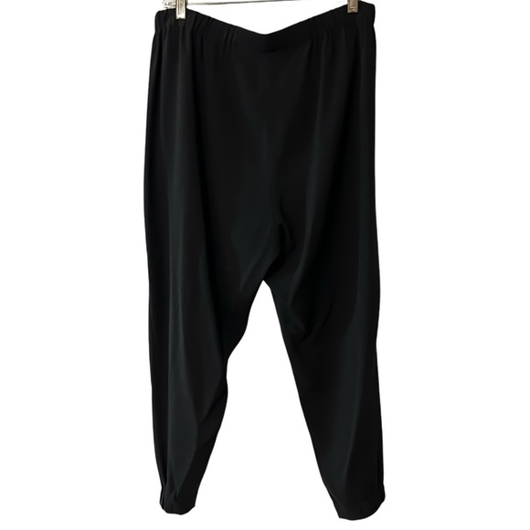 Aritzia Babaton Women’s Black Crepe Cropped Pleated Dress Pants Trousers XL - Picture 3 of 15